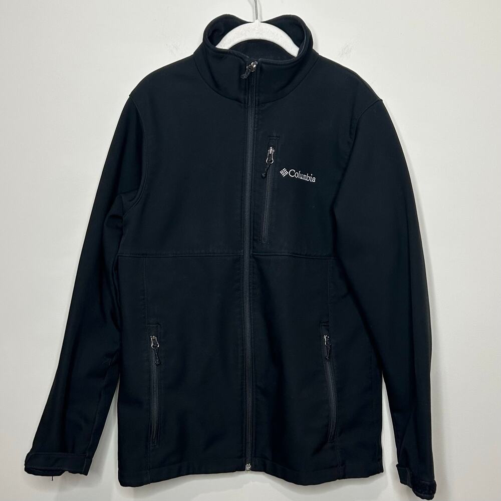 Columbia Sportswear Men's Ascender Softshell Jacket Size S Black Water Resistant